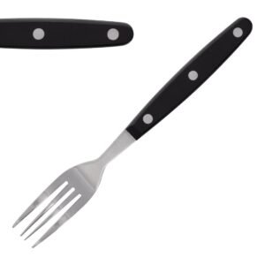 Olympia steakvork zwart heft per (12 stuks)