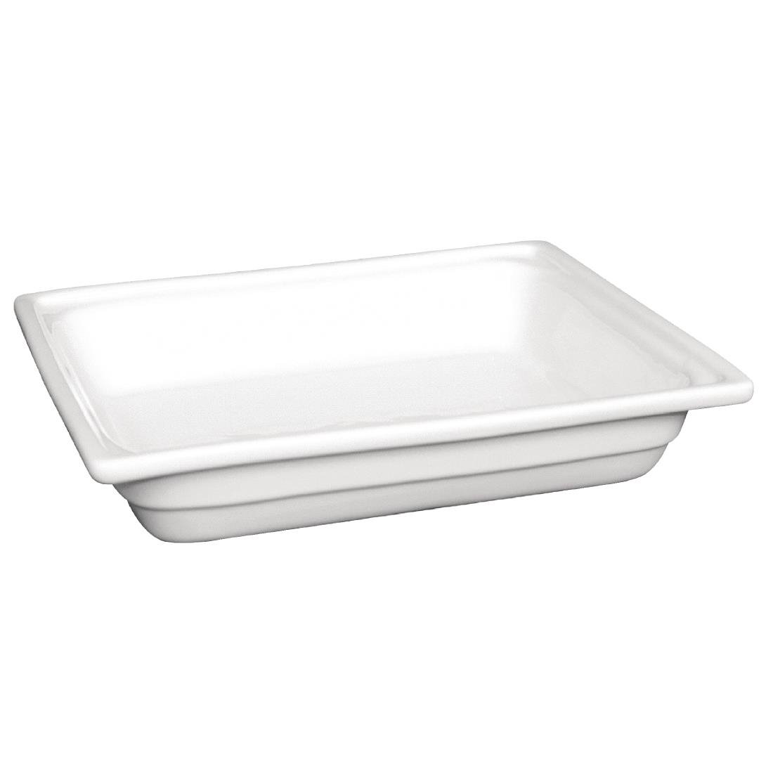 olympia whiteware gn 1/2 schaal 65mm diep Olympia Whiteware GN 1/2 schaal 65mm diep