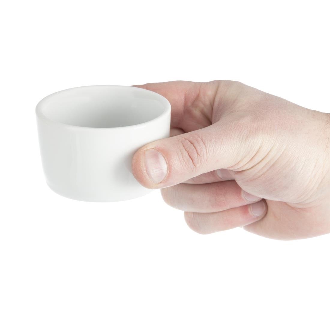 olympia whiteware moderne ramekins 7cm (12 stuks) Olympia Whiteware Moderne Ramekins 7cm (12 Stuks)
