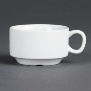 Olympia Whiteware stapelbare espressokopjes 8,5cl (12 stuks)