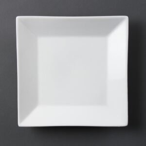 Olympia Whiteware vierkant bord 25cm (6 stuks)