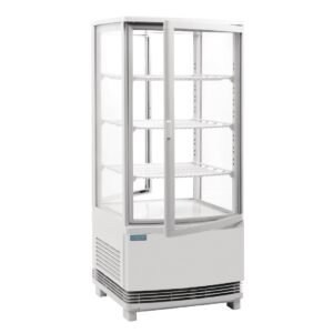 Polar C-Series Energie-Efficiënte Koelkast Met Gebogen Deur Wit 86Ltr