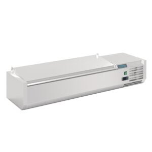 Polar g-serie aanrechtvoorbereidingskoelkast met deksel 5x 1/4gn