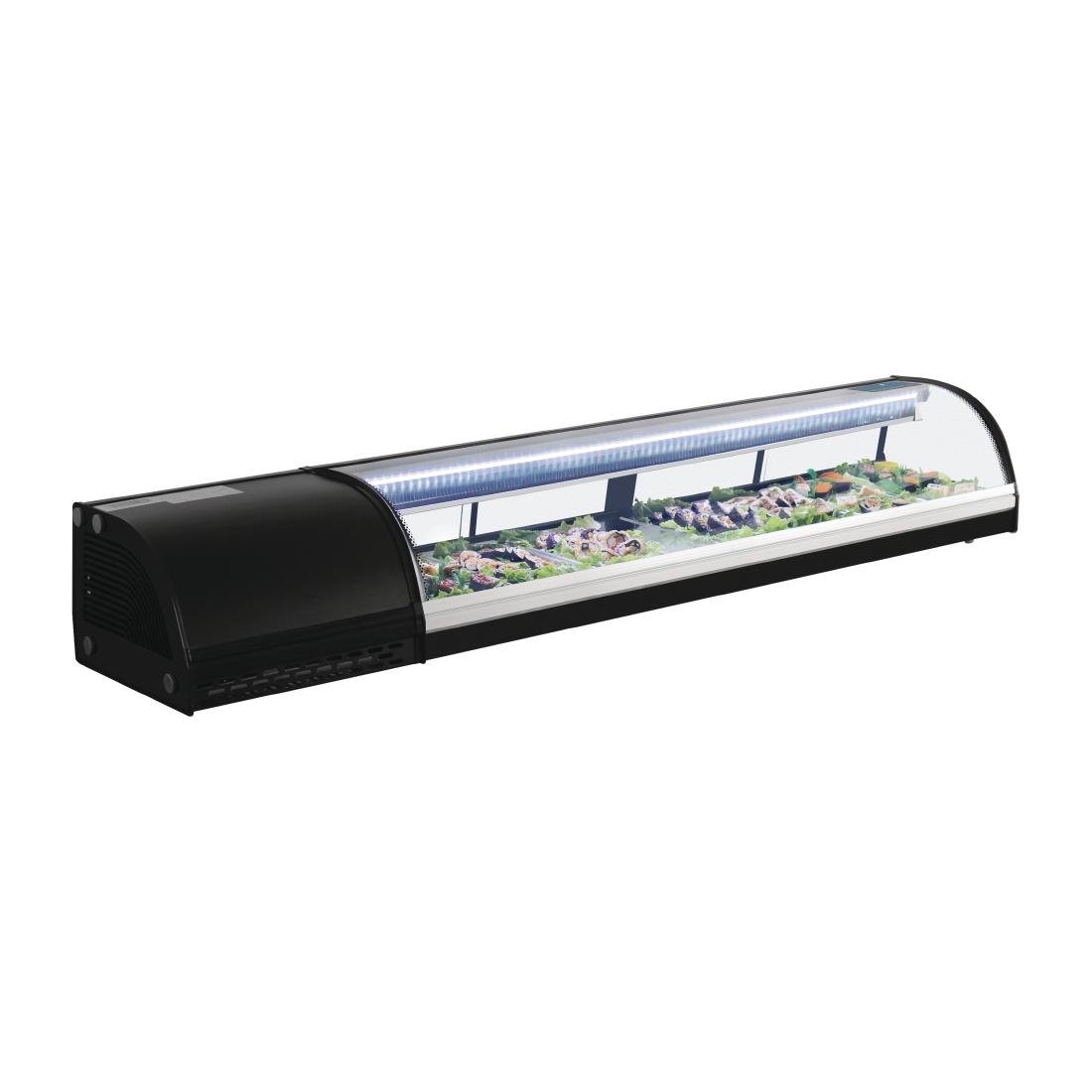 polar g serie gekoelde sushivitrine 7x gn 1/3 Polar G-serie gekoelde sushivitrine 7x GN 1/3