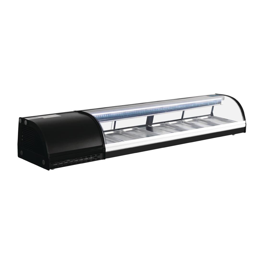 polar g serie gekoelde sushivitrine 7x gn 1/3 Polar G-serie gekoelde sushivitrine 7x GN 1/3