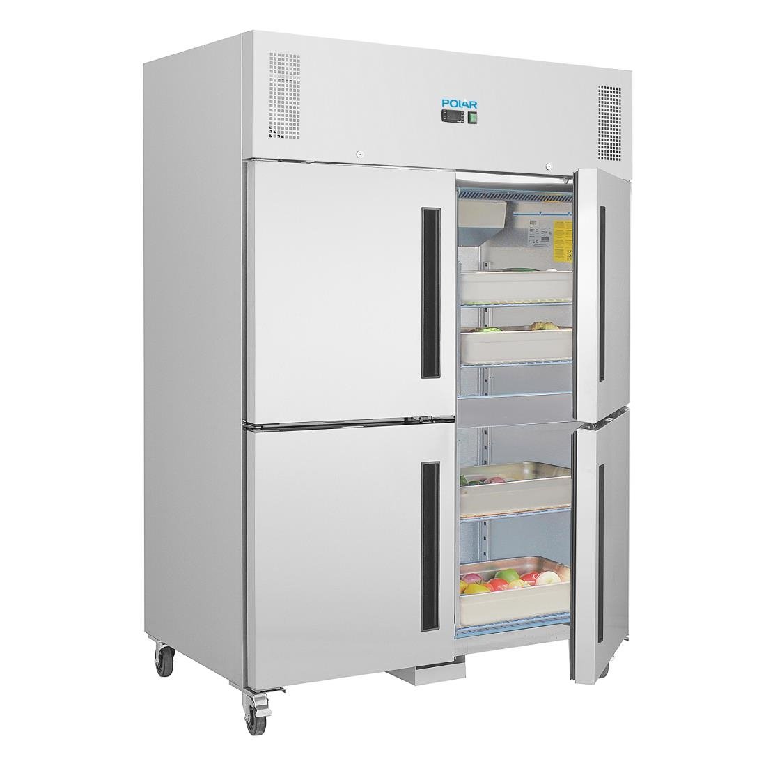 polar g serie opstaande dubbele stabiele deur gastro vriezer 1200ltr Polar G-serie opstaande dubbele stabiele deur gastro vriezer 1200ltr