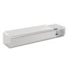 Polar G-serie opzetkoelvitrine met deksel 6x GN 1/4