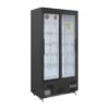 Polar G-serie staande barkoeling/display koeling met schuifdeuren 490L zwart