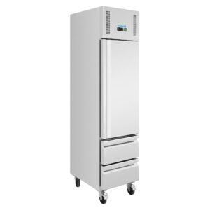 Polar G-Series slanke GN-kastvriezer met 1 deur en 2 laden 180Ltr
