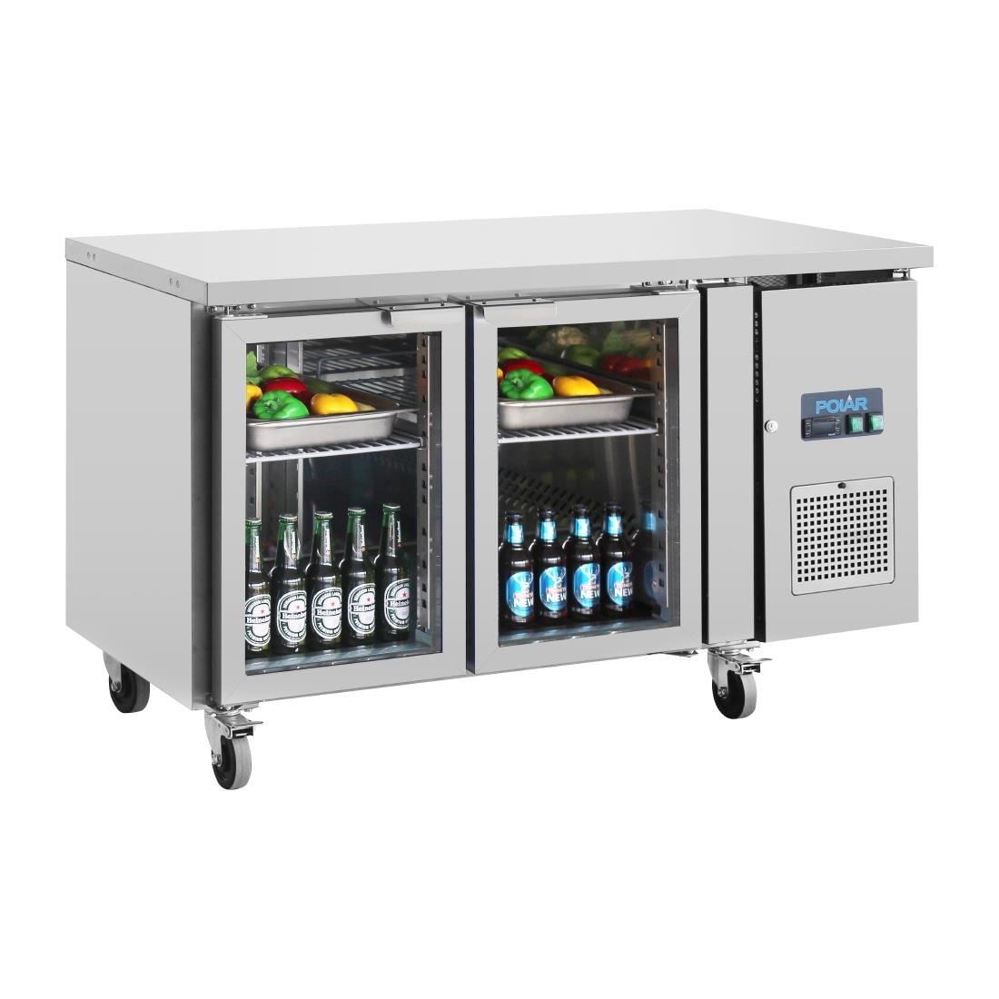 polar u serie premium tweedeurs displaykoeling laag model 205ltr Polar U-serie premium tweedeurs displaykoeling laag model 205Ltr
