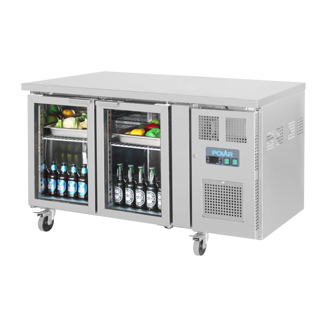 polar u serie premium tweedeurs displaykoeling laag model 205ltr Polar U-serie premium tweedeurs displaykoeling laag model 205Ltr