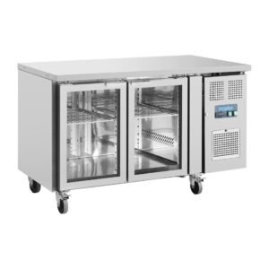 Polar U-serie premium tweedeurs displaykoeling laag model 205Ltr