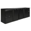 Polar U-serie werkbank koeling 3 deuren en 2 laden