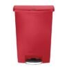 Rubbermaid Slim Jim Front Step pedaalemmer 90Ltr rood