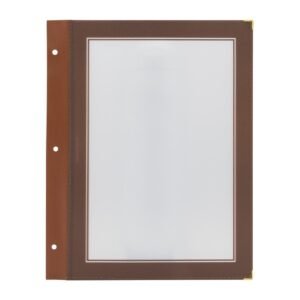Securit A4 set extra insteekhoezen bruin (5 stuks)