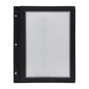 Securit A4 set extra insteekhoezen zwart (5 stuks)