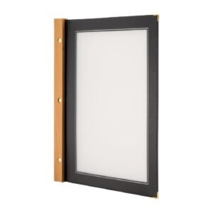 Securit menumap hout A4 zwart