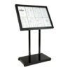 Securit zwart hamerslag staal wit 8xA4 informatiedisplay (excl. paal en voet) Securit zwart hamerslag staal wit 8xA4 informatiedisplay (excl. paal en voet)