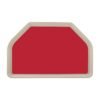 Trapezel GN dienblad rood polyester