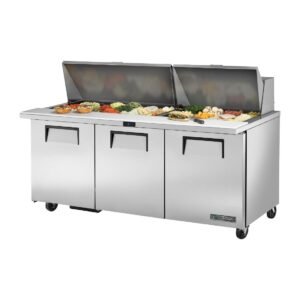 True Werktafel Met Koelkast Tssu-72-30M-B-St-Hc