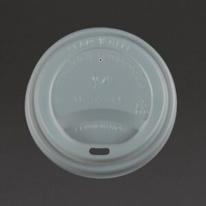 Vegware composteerbare deksels voor 34 en 45cl koffiebekers (1000 stuks)