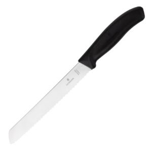 Victorinox broodmes 21cm zwart (blisterverpakking)