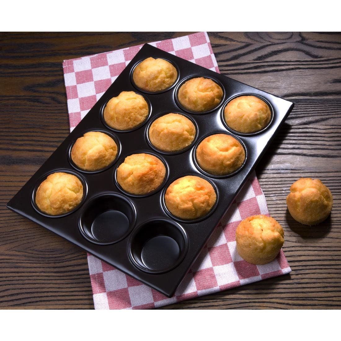 vogue aluminium anti kleef bakvorm 12 muffins Vogue aluminium anti-kleef bakvorm 12 muffins