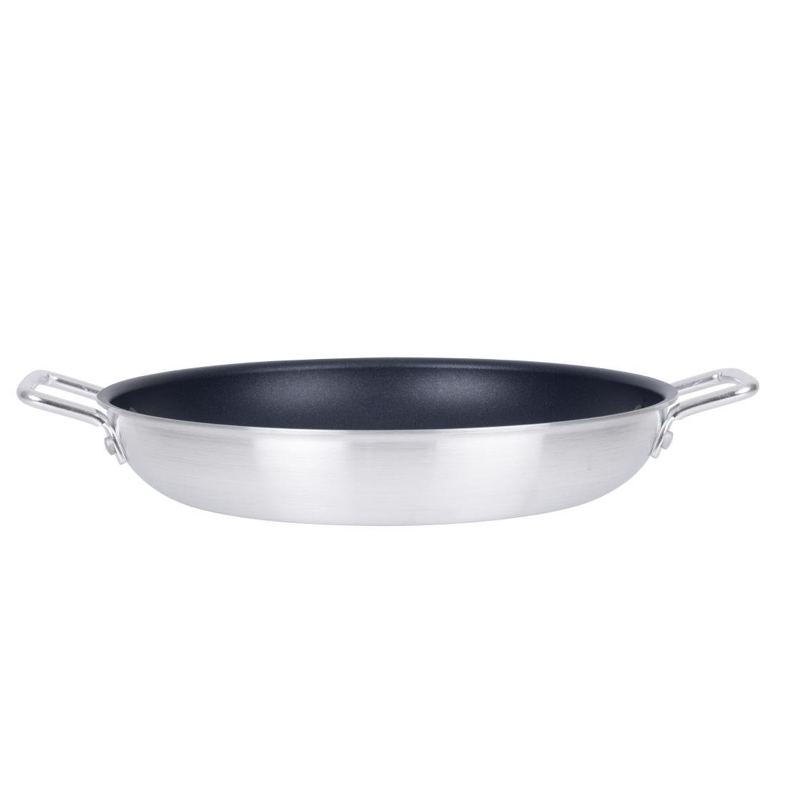 vogue aluminium antiaanbak teflon platinum plus paellapan 35cm Vogue Aluminium Antiaanbak Teflon Platinum Plus Paellapan 35cm