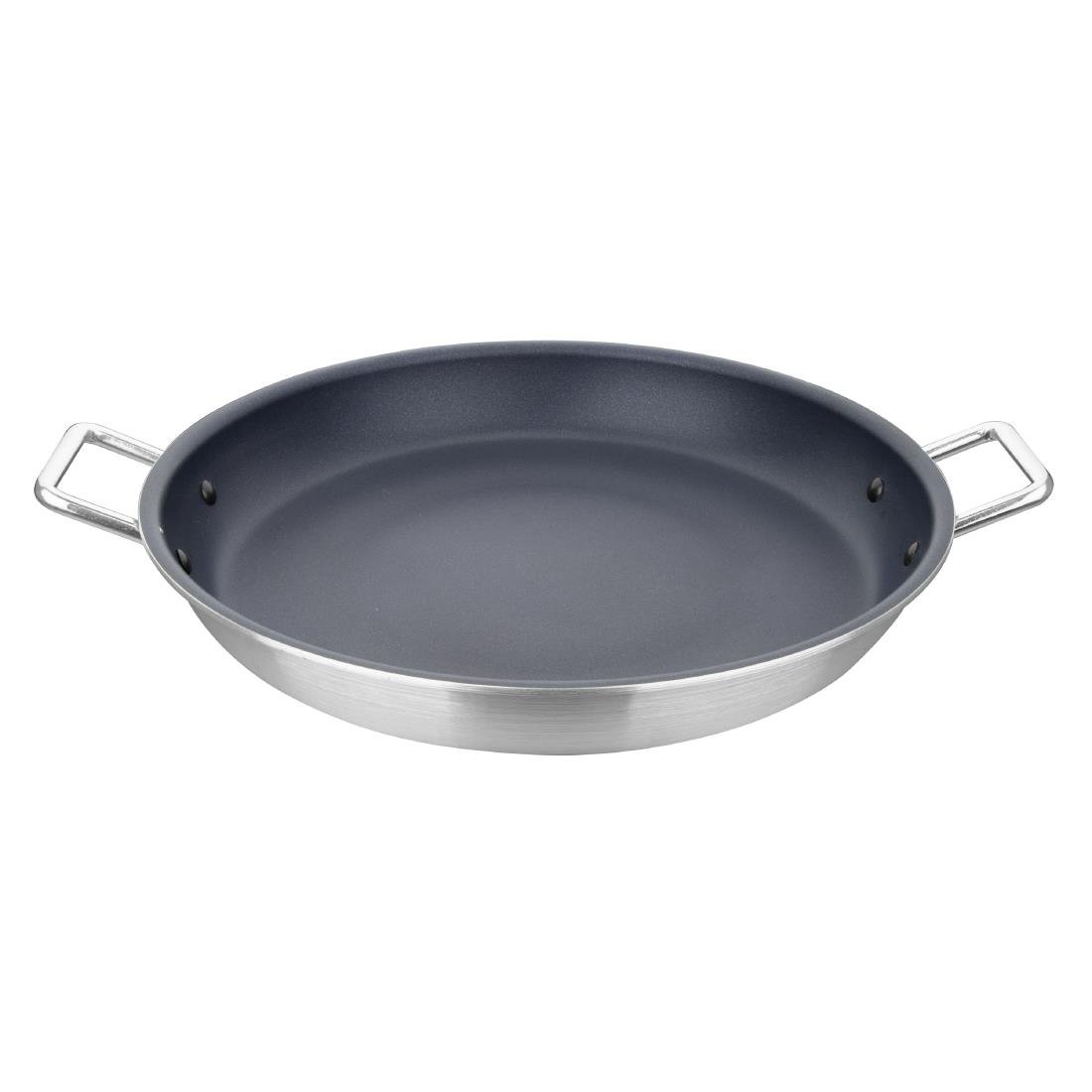 vogue aluminium antiaanbak teflon platinum plus paellapan 35cm Vogue Aluminium Antiaanbak Teflon Platinum Plus Paellapan 35cm