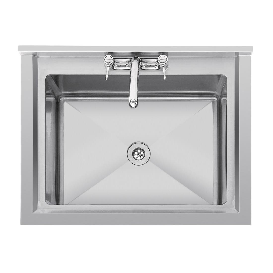 vogue diepe rvs spoelbak 77x60cm Vogue diepe RVS spoelbak 77x60cm