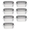Vogue GN bakken set 7x GN 1/4 (7 stuks)