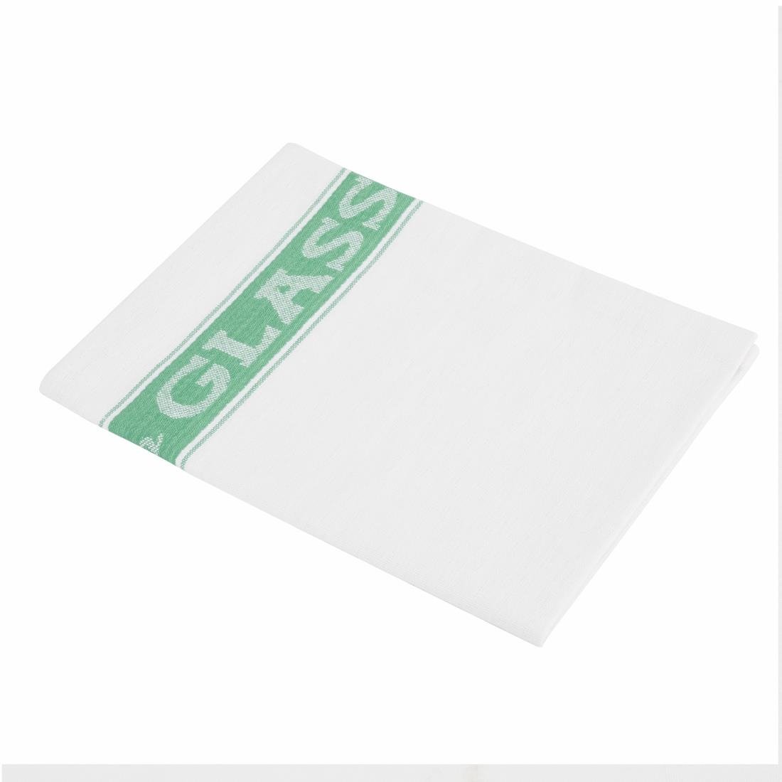 vogue halflinnen glazendoek/poleerdoek groen 76 x 51cm Vogue halflinnen glazendoek/poleerdoek groen 76 x 51cm