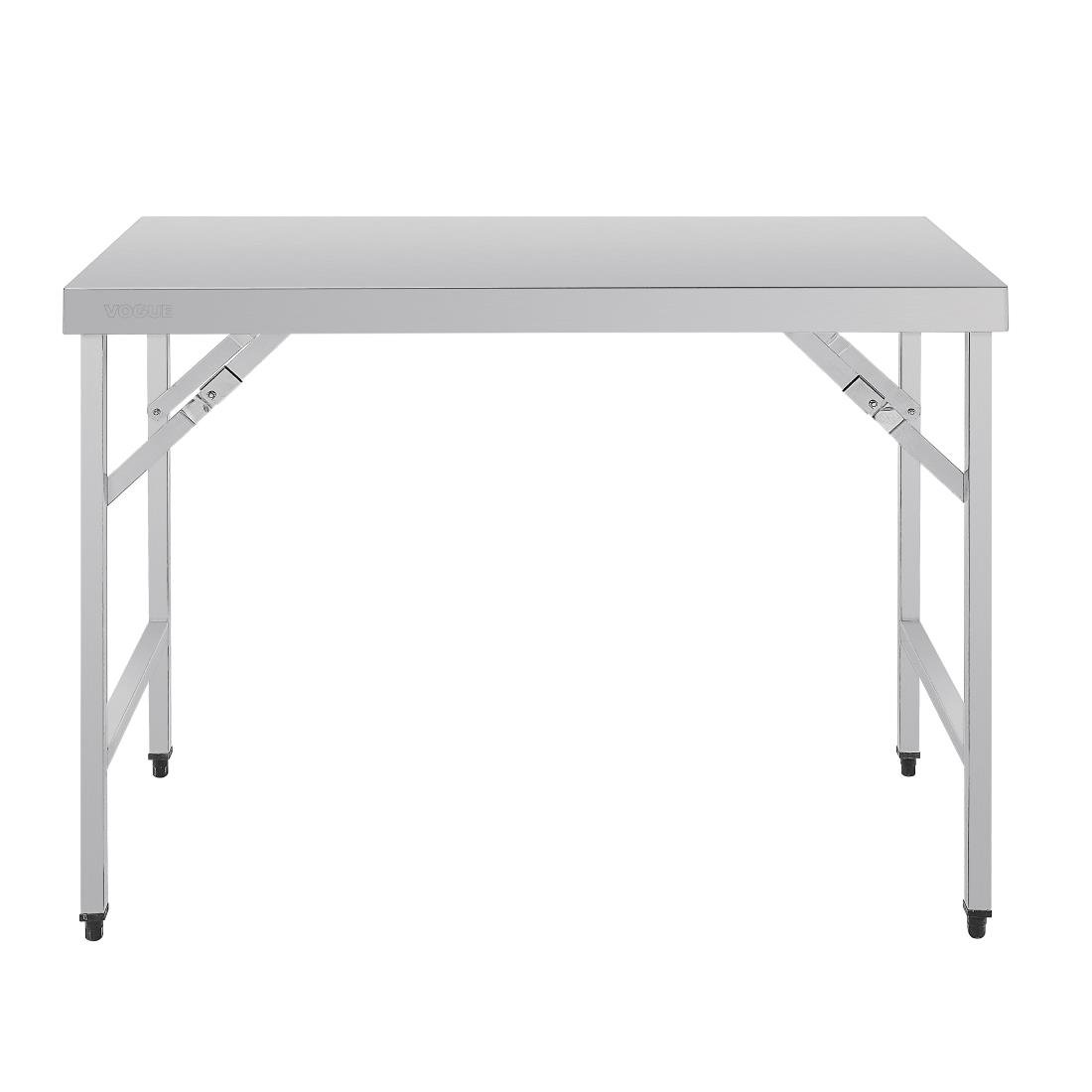 vogue inklapbare rvs werktafel 120cm Vogue inklapbare RVS werktafel 120cm