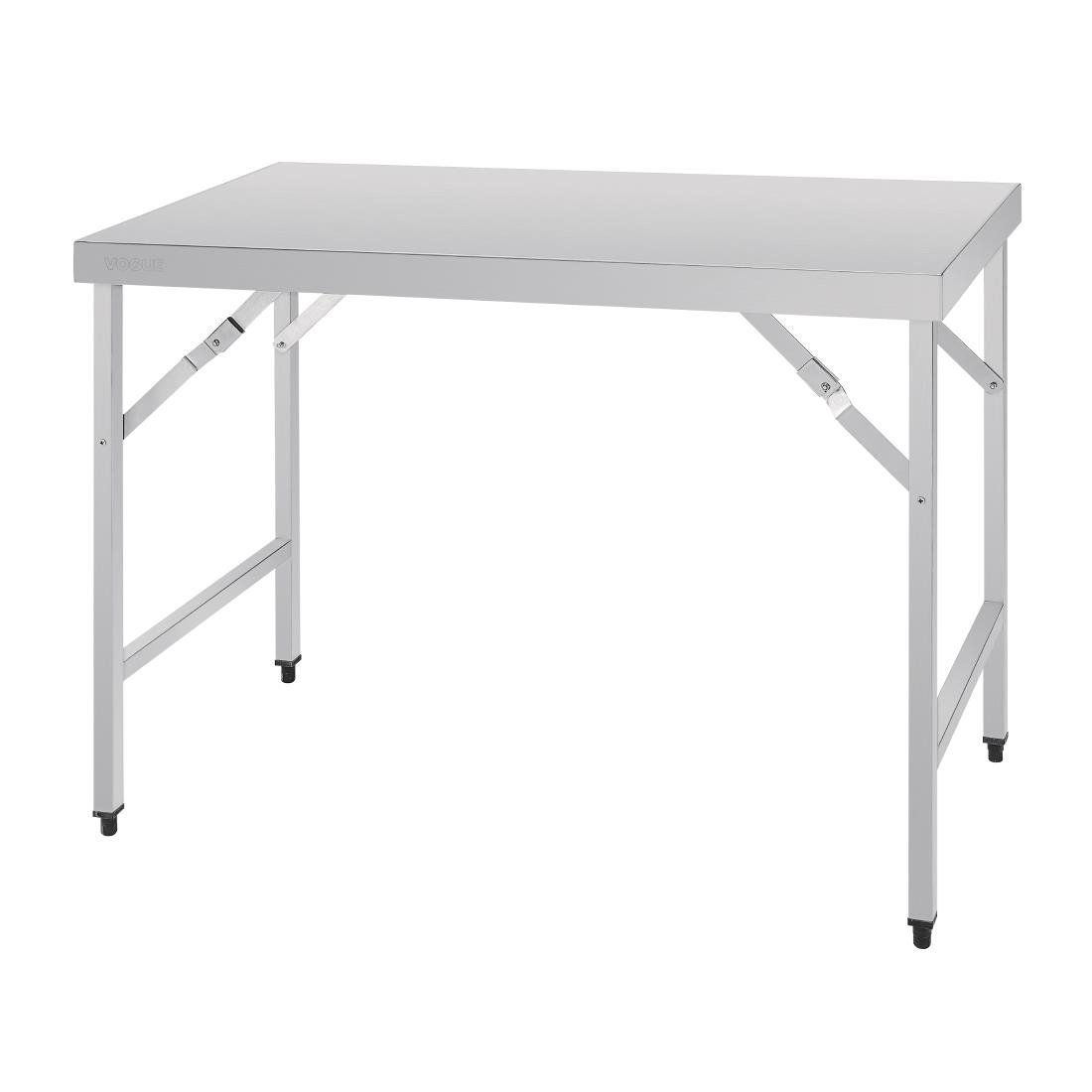 vogue inklapbare rvs werktafel 120cm Vogue inklapbare RVS werktafel 120cm