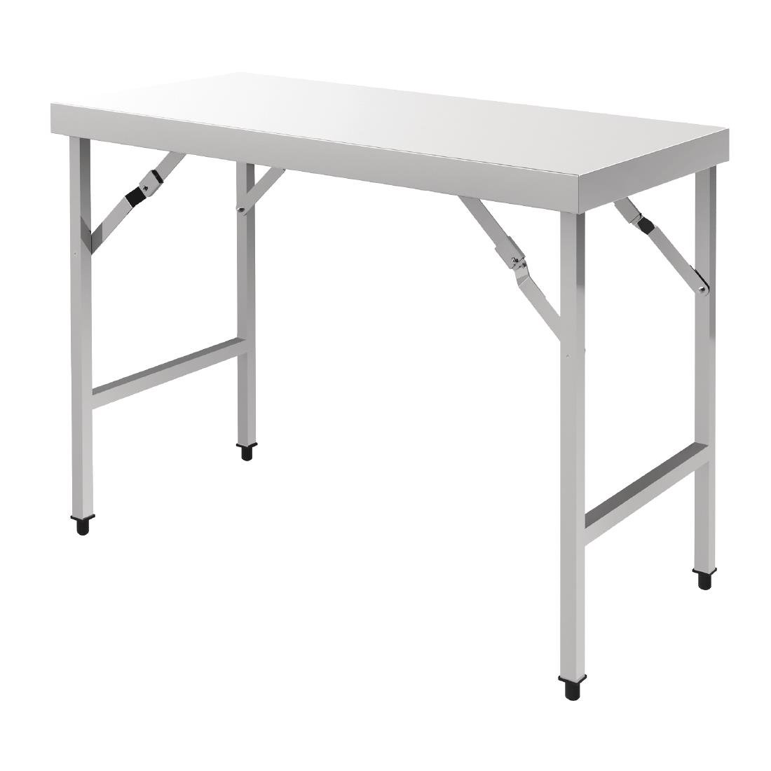 vogue inklapbare rvs werktafel 120cm Vogue inklapbare RVS werktafel 120cm