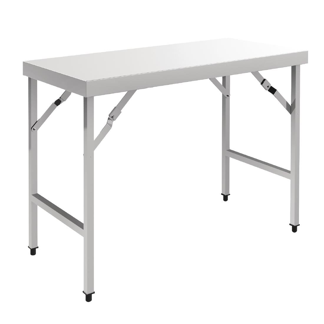 vogue inklapbare rvs werktafel 120cm Vogue inklapbare RVS werktafel 120cm