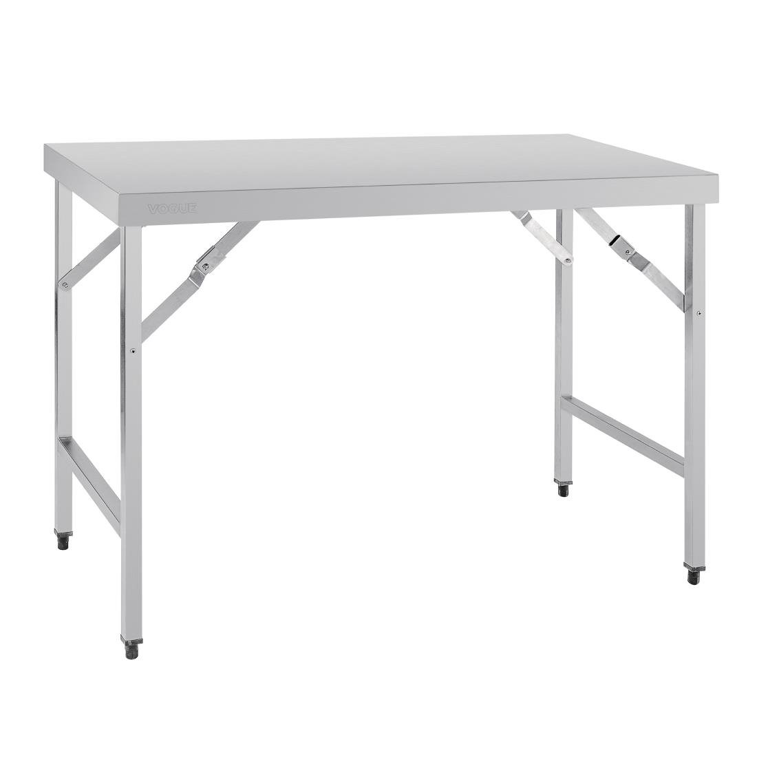 vogue inklapbare rvs werktafel 120cm Vogue inklapbare RVS werktafel 120cm