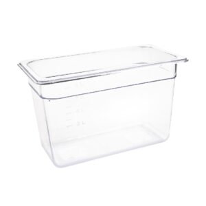 Vogue polycarbonaat bak transparant GN 1/3 200mm