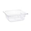 Vogue polycarbonaat bak transparant GN 1/6 65mm