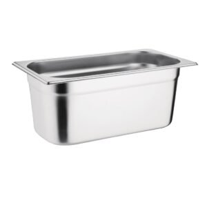Vogue roestvrijstalen 1/3 gastronorm bak 100mm