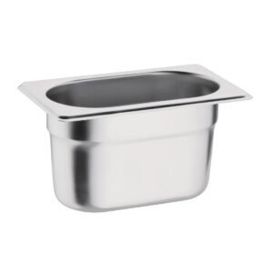 Vogue roestvrijstalen 1/9 gastronorm bak 100mm
