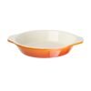 Vogue ronde gietijzeren gratineerschaal oranje 0,4Ltr