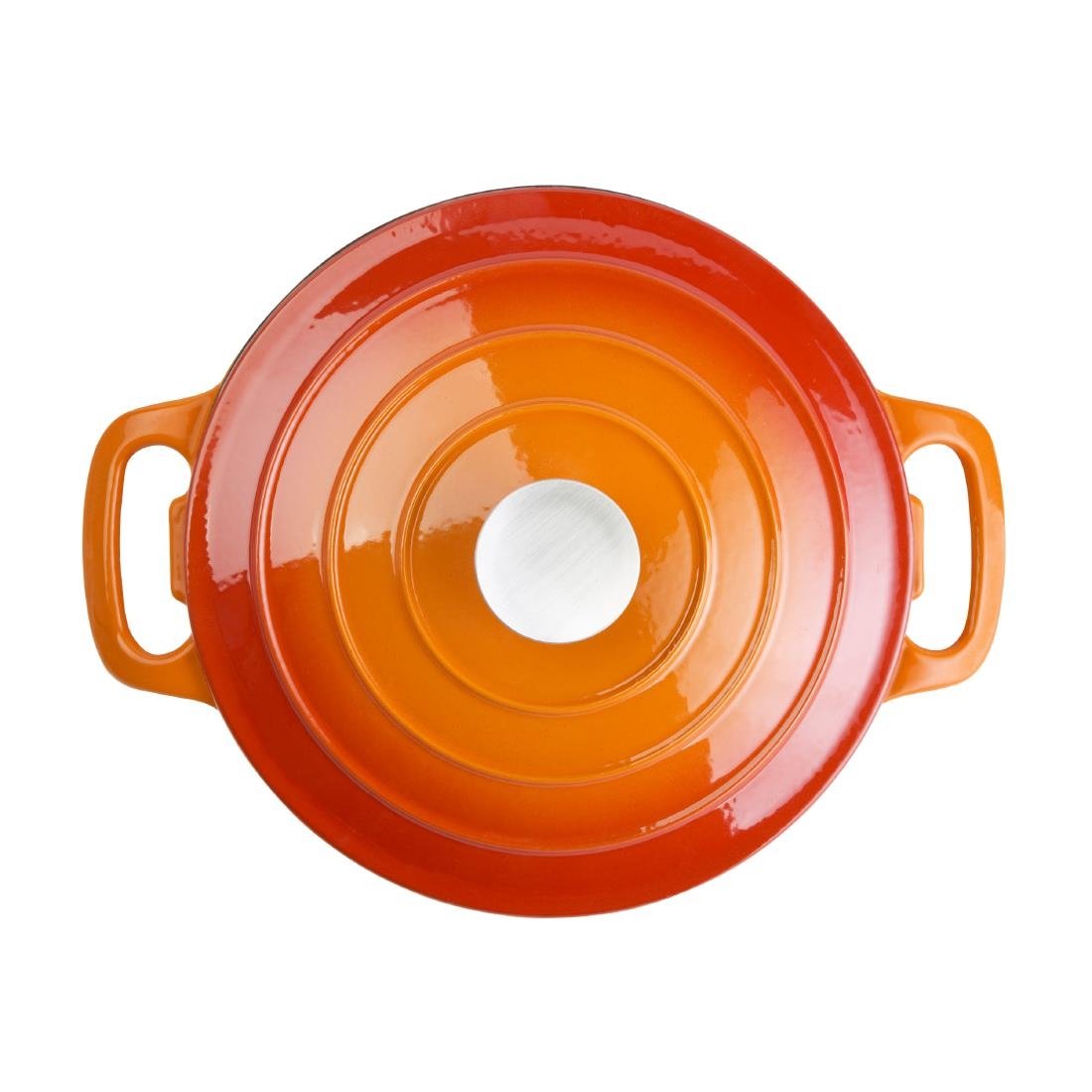 vogue ronde inductie braadpan oranje 20,5(Ø)cm 3,2ltr Vogue ronde inductie braadpan oranje 20,5(Ø)cm 3,2Ltr