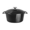 Vogue ronde inductie braadpan zwart 4Ltr
