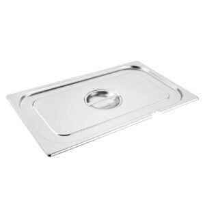 Vogue RVS deksel met lepeluitsparing GN 1/1