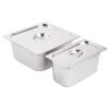 Vogue RVS Gastronorm Bakken Set 1/3 en 2/3 Met Deksels