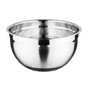 Vogue RVS kom met siliconen bodem 5Ltr