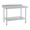 Vogue RVS werktafel met achteropstand 90x120x70cm