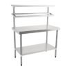 Vogue RVS werktafel met wandplanken