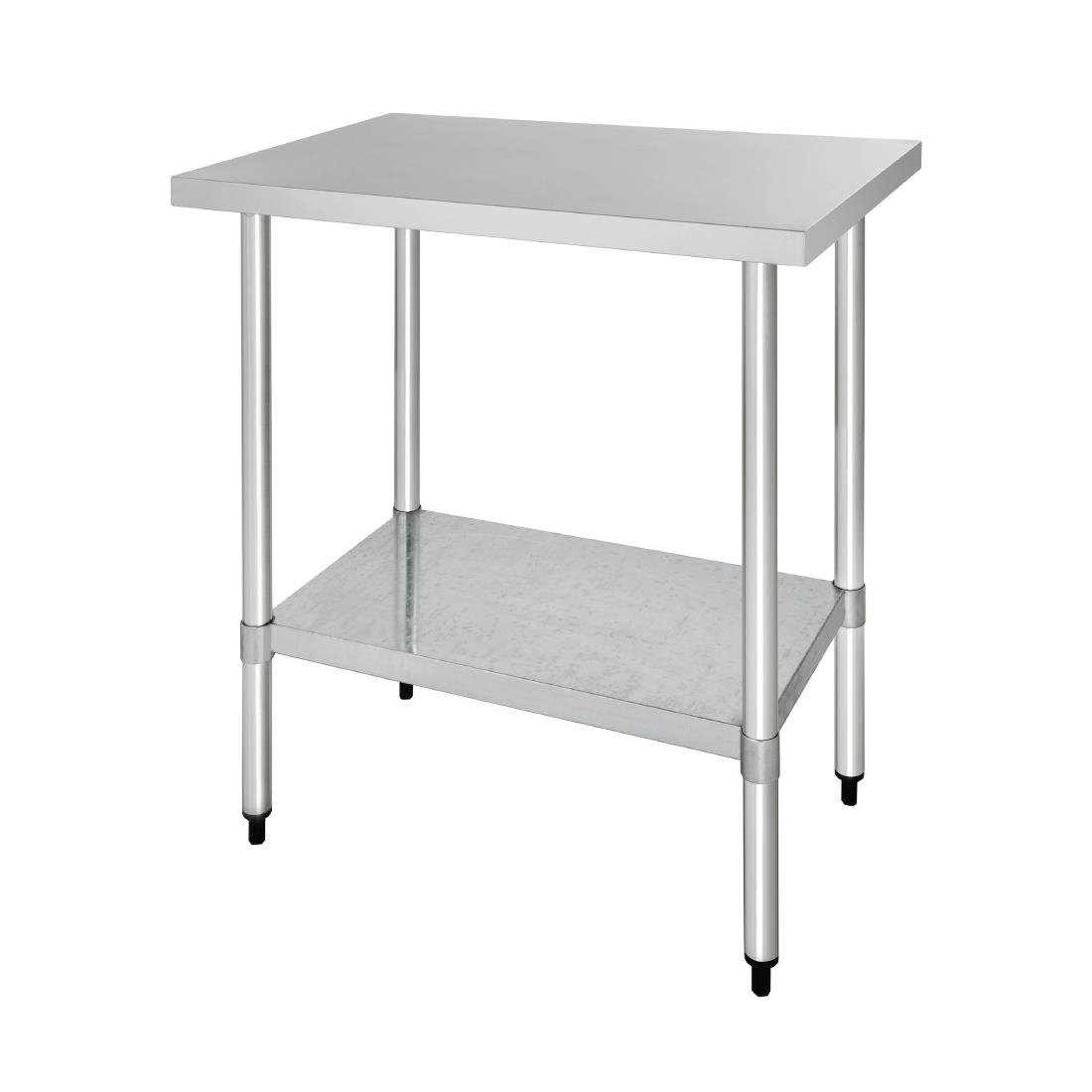 vogue rvs werktafel zonder achteropstand 90x90x70cm Vogue RVS werktafel zonder achteropstand 90x90x70cm